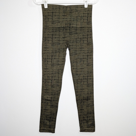 Spanx green black stretchy pull on leggings M - Picture 2 of 9